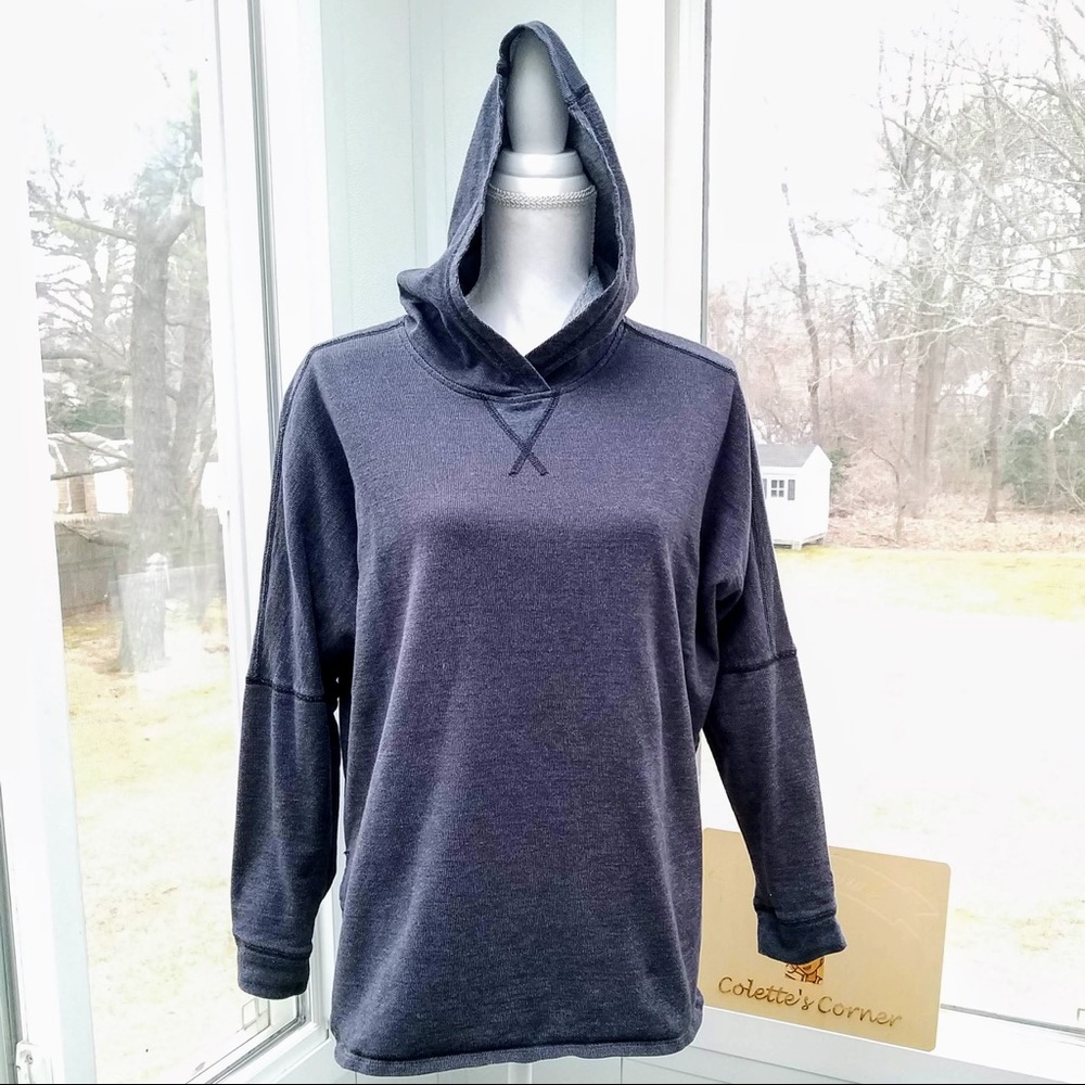 North Face Black &Gray Dolan Sleeve Hoodie